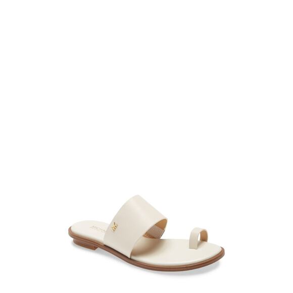 Michael Kors Women's August Flat Sandals, White Size 5M - Picture 1 of 4